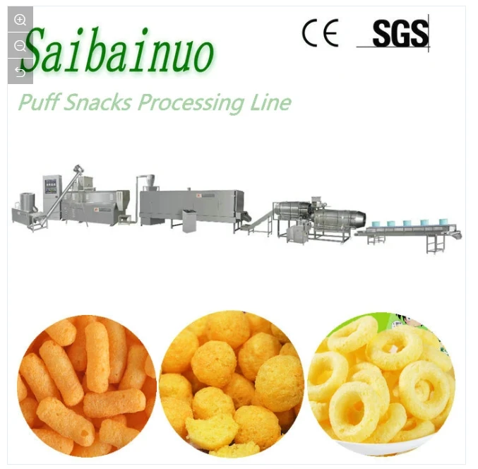 Automatic Corn Snack Extruder Process Machine